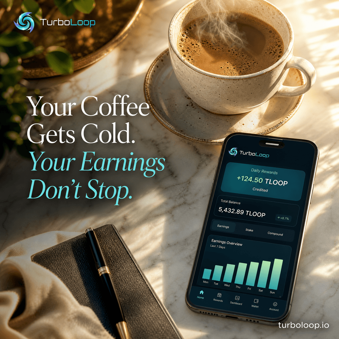 TurboLoop passive income lifestyle — Morning Coffee Earnings